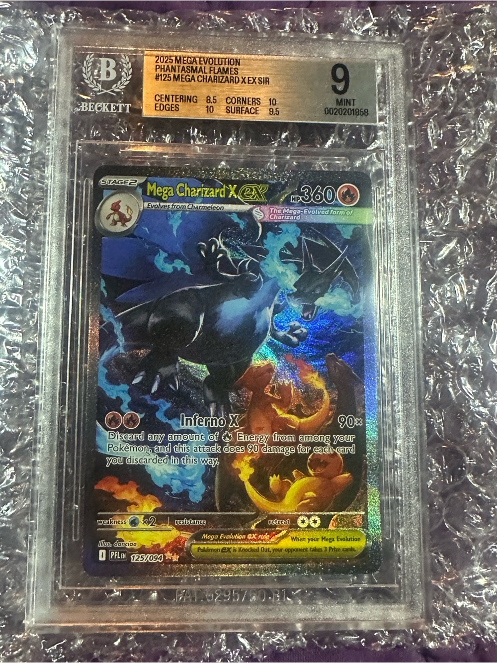 Mega Charizard X EX hp360 BGS 9 MINT